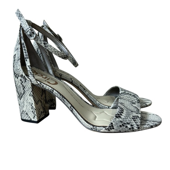 Circus by Sam Edelman Vegan Leather Snakeskin Chunky Heels size 11/EU 41 - Picture 2 of 9